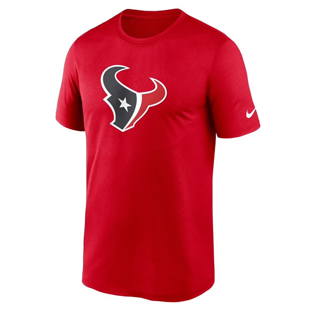 Men's Nike  Red Houston Texans Legend Logo Performance T-Shirt