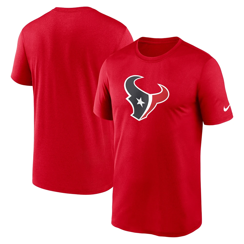 Men's Nike  Red Houston Texans Legend Logo Performance T-Shirt