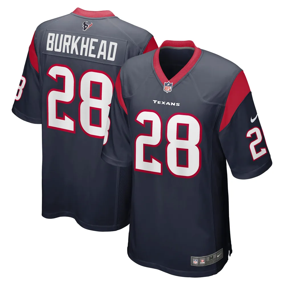 Lids Rex Burkhead Houston Texans Nike Game Player Jersey - Navy