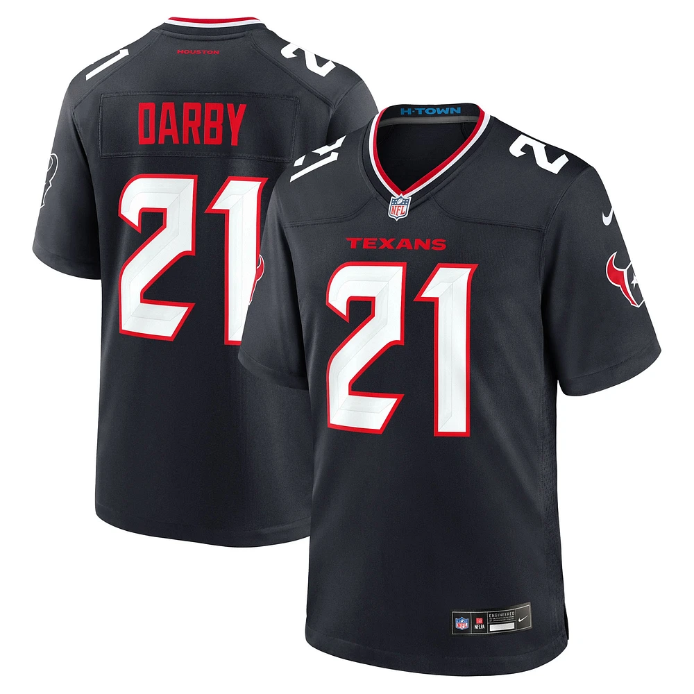 Maillot Nike Ronald Darby bleu marine pour homme des Houston Texans