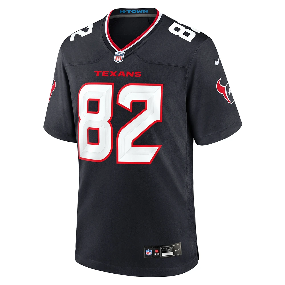 Maillot de match l'équipe Nike des Houston Texans Steven Sims pour homme, bleu marine