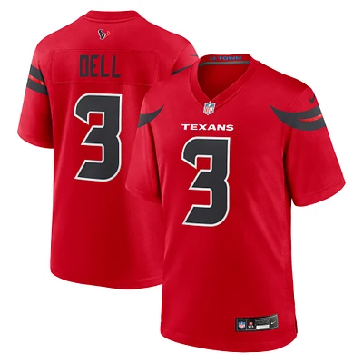 Maillot de jeu alternatif Nike Tank Dell Red Houston Texans pour homme