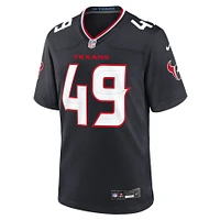 Men's Nike Tucker Addington  Navy Houston Texans Team Game Jersey