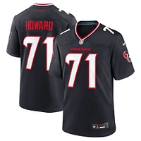 Maillot de match Nike Tytus Howard bleu marine pour homme des Houston Texans