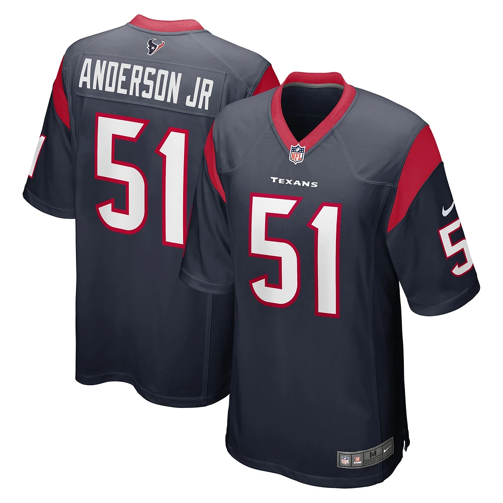 Men's Nike Will Anderson Jr. Navy Houston Texans  Game Jersey
