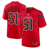 Maillot de match alternatif Nike Will Anderson Jr. pour hommes des Houston Texans, rouge