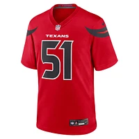 Maillot de match alternatif Nike Will Anderson Jr. pour hommes des Houston Texans, rouge