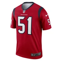 Haut Nike Will Anderson Jr. rouge pour homme des Houston Texans Alternate Legend Player Performance