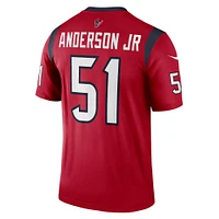 Haut Nike Will Anderson Jr. rouge pour homme des Houston Texans Alternate Legend Player Performance