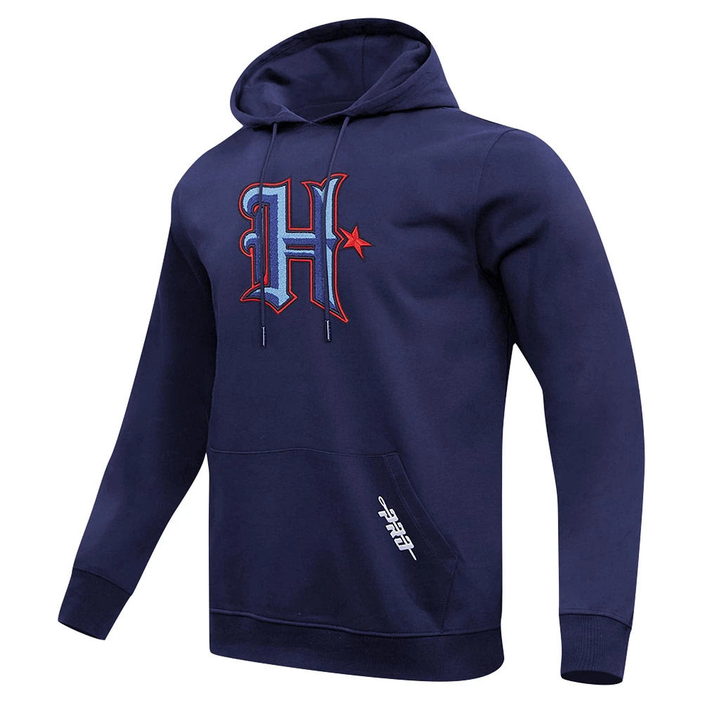 Men's Pro Standard Navy Houston Texans H-Town Pullover Hoodie