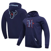 Men's Pro Standard Navy Houston Texans H-Town Pullover Hoodie