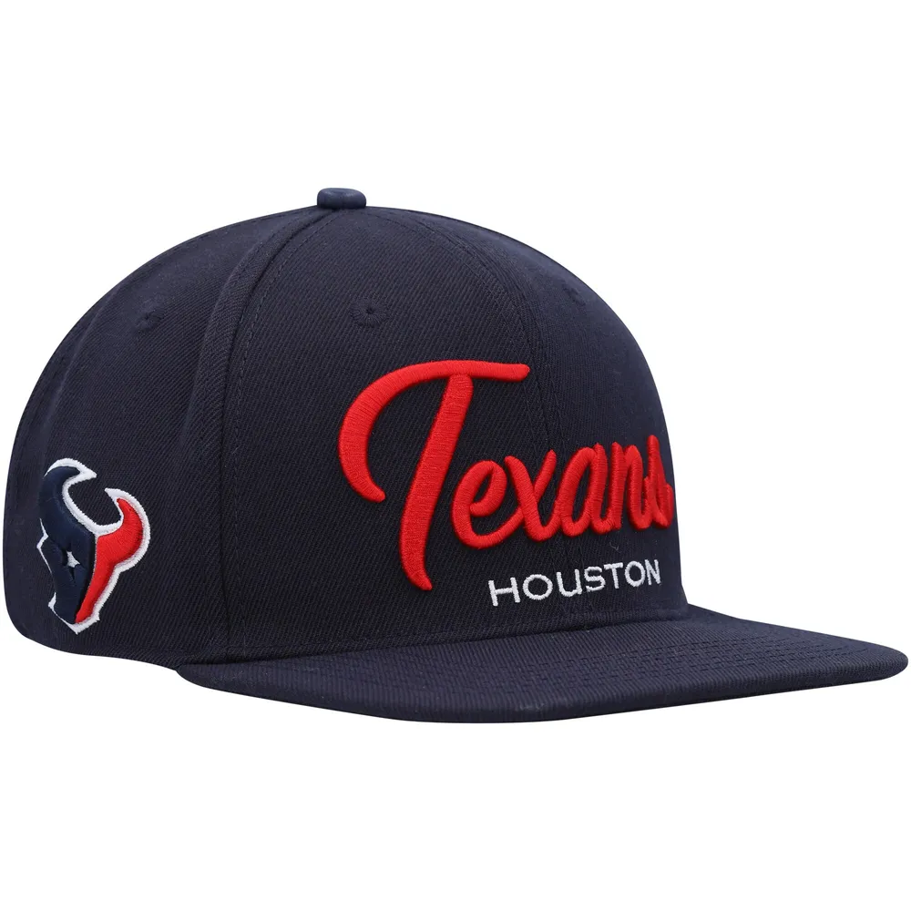 Lids Houston Texans Pro Standard Script Wordmark Snapback Hat