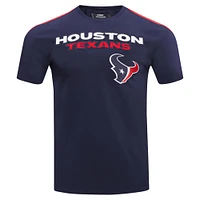 T-shirt rayé Pro Standard bleu marine Houston Texans pour hommes