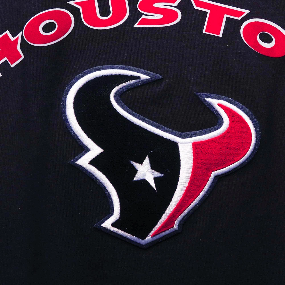 Men's Pro Standard Navy Houston Texans Team Classic Bristle Slim-Fit T-Shirt