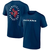 T-shirt à deux côtés pour homme Profile Houston Texans Big & Tall bleu marine