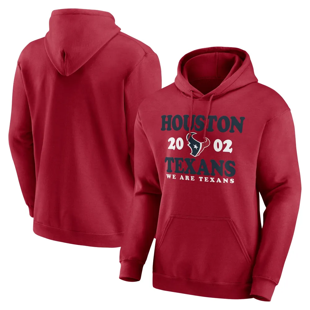 Men's Antigua Red Houston Texans Victory Chenille Pullover