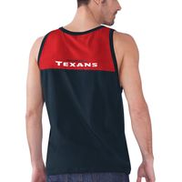 Men's Starter Navy/Red Houston Texans Touchdown Fashion - Tank Top