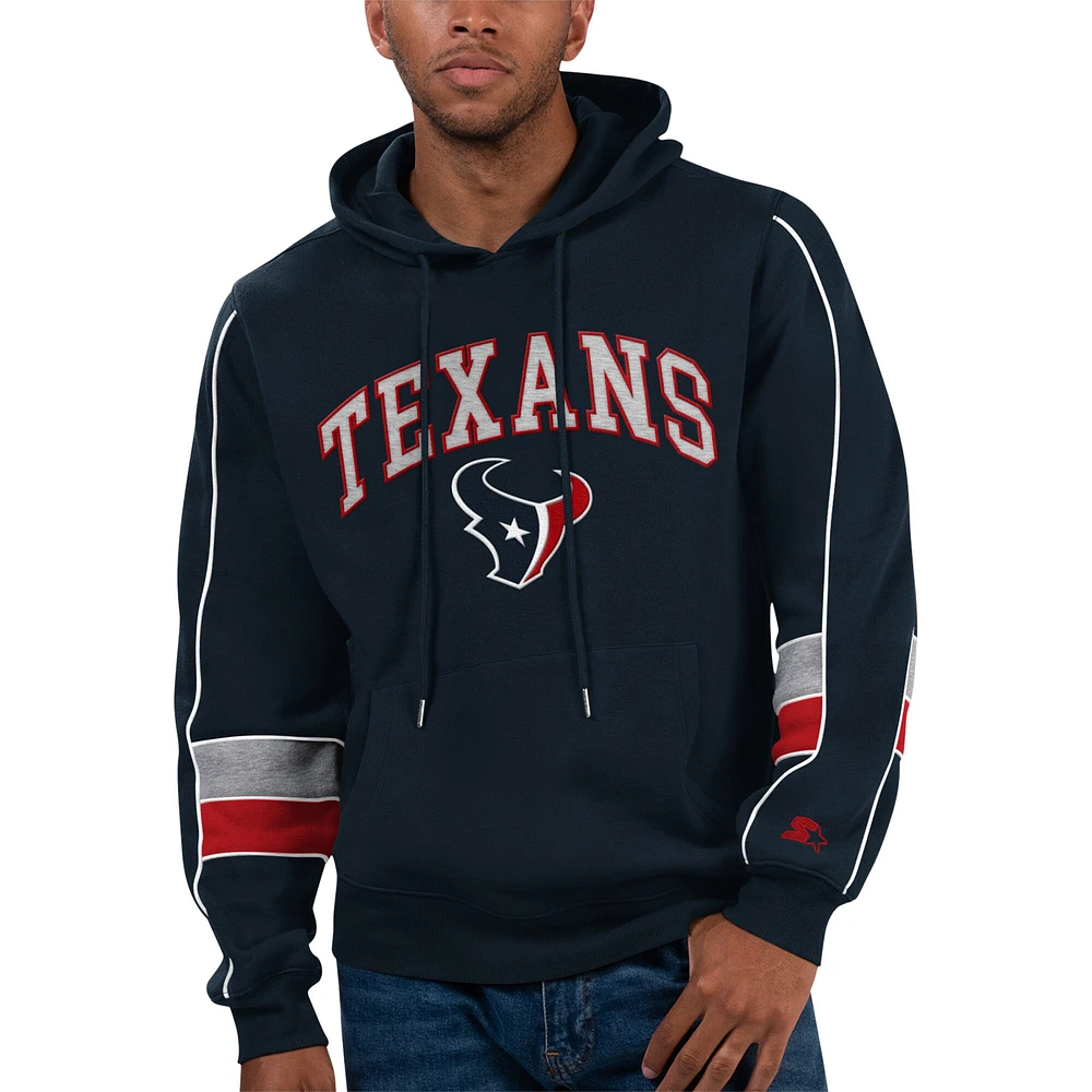 Sweat à capuche Starter Navy Houston Texans Captain pour hommes