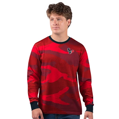 T-shirt à manches longues rouge pour homme Houston Texans Thursday Night Gridiron