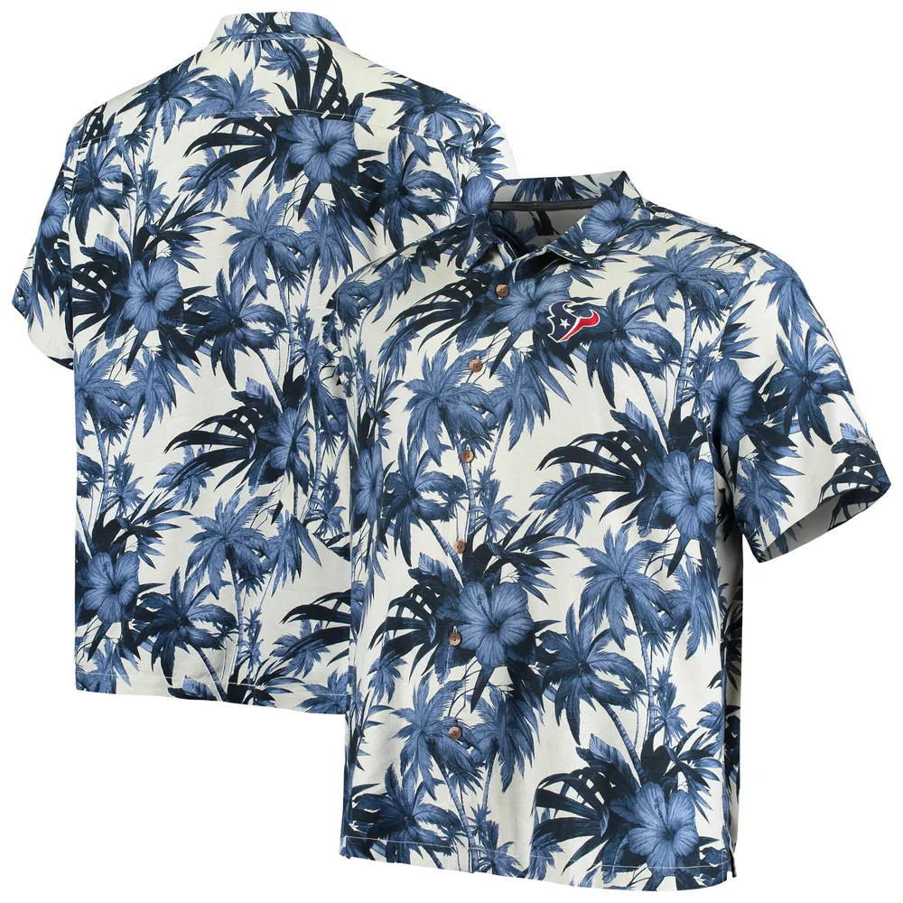 Houston Texans NFL Mens Floral Button Up Shirt