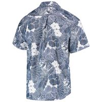 Men's Tommy Bahama Navy Houston Texans Coconut Point Playa Floral IslandZone Button-Up Shirt