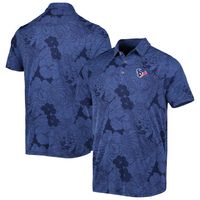 Men's Tommy Bahama Navy Houston Texans Miramar Blooms Polo