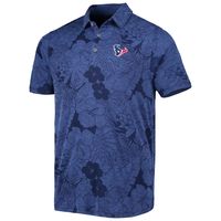 Men's Tommy Bahama Navy Houston Texans Miramar Blooms Polo