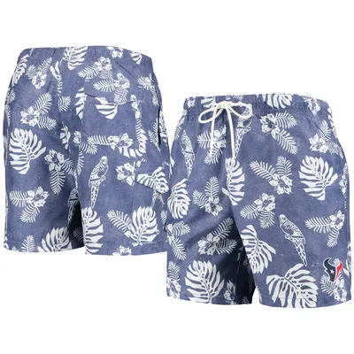 Houston Texans Tommy Bahama Naples Parrot Paradise Swim Trunks - Navy