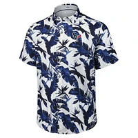 Men's Tommy Bahama Navy Houston Texans Sunnyvale Blooms Camp Button-Up Shirt
