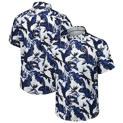 Men's Tommy Bahama Navy Houston Texans Sunnyvale Blooms Camp Button-Up Shirt
