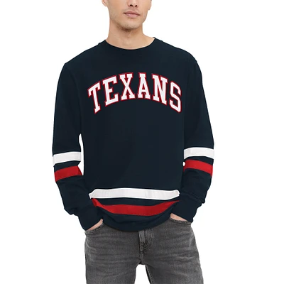 T-shirt à manches longues Tommy Hilfiger bleu marine/rouge Houston Texans Nolan pour hommes