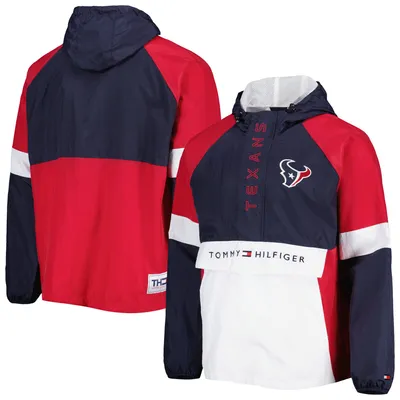 Men's Antigua Red Houston Texans Victory Pullover Sweatshirt Size: Medium