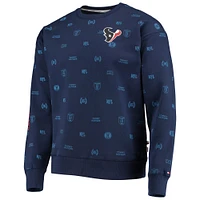 Men's Tommy Hilfiger Navy Houston Texans Reid Graphic Pullover Sweatshirt