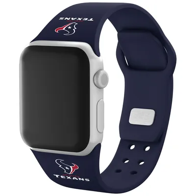 Houston Texans Silicone Apple Watch Band - Navy