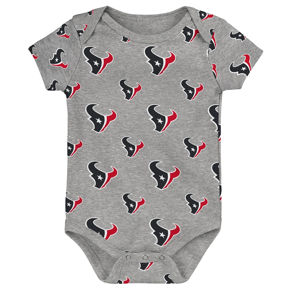 Newborn & Infant Houston Texans Team Starter 3-Pack Bodysuit Set