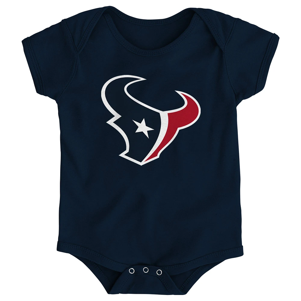 Body bleu marine avec logo de l'équipe Houston Texans pour nouveau-né et bébé