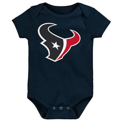 Body bleu marine avec logo principal des Houston Texans pour nouveau-né