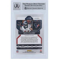 Nico Collins Houston Texans Autographed 2021 Panini Prizm Rookie Variations Silver #V-360 Beckett Fanatics Witnessed Authenticated 9/10 Rookie Card