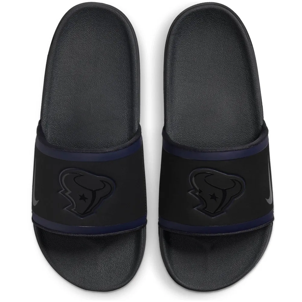 Nike Men's Offcourt Michigan Slides, Black/Grey/Navy