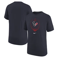 T-shirt Nike bleu marine Houston Texans Legend Icon Performance pour enfant