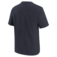 T-shirt Nike bleu marine avec logo de l'équipe des Houston Texans pour enfants d'âge préscolaire