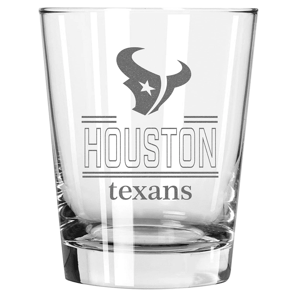 The Memory Company Houston Texans 15 oz. Verre double à l'ancienne