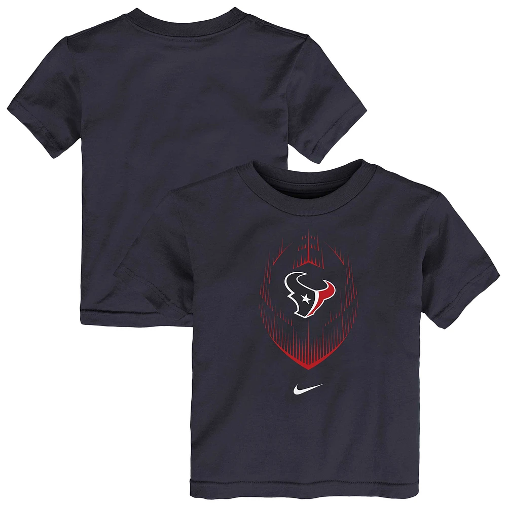 T-shirt Nike bleu marine Houston Texans Legend Icon Performance pour tout-petit