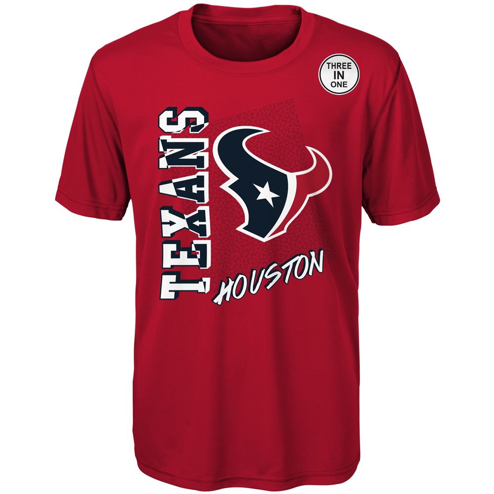 Outerstuff Houston Texans Youth Team Logo T-Shirt - Navy Blue