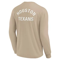 Unisex Fanatics Khaki Houston Texans Elements Super Soft Long Sleeve T-Shirt