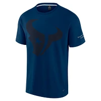 T-shirt unisexe emblématique des Texans de Houston la marque Fanatics Navy