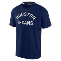 T-shirt unisexe Fanatics Navy Houston Texans Elements super doux à manches courtes