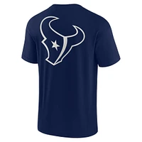 Unisex Fanatics Navy Houston Texans Elements Super Soft Short Sleeve T-Shirt