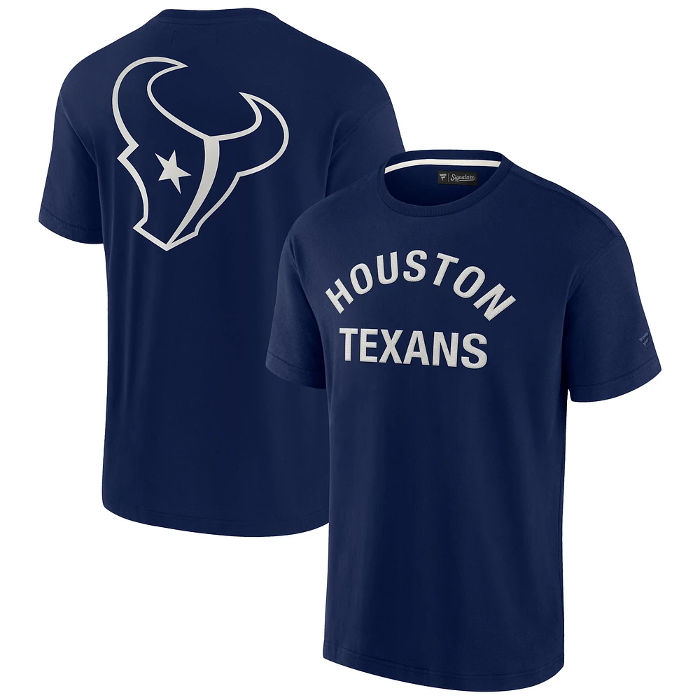 T-shirt unisexe Fanatics Navy Houston Texans Elements super doux à manches courtes