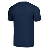 Hommage unisexe bleu marine Houston Texans La collection NFL ASL par Love Sign T-shirt à trois mélanges